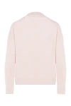 Pink jumper for women Rocco Ragni - V-neckline. 47% wool, 30% viscose, 13% polyamide, 10% cashmere. Country of manufacture: Italy. Care: specialized cleaning - photo 6