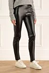 Wolford Black polyamide and polyurethane leggings for women - 55% polyamide, 45% polyurethane. elastic belt. Country of manufacture: Italy. Care: specialized cleaning - photo 3