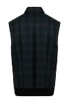 Torras Blue polyamide and wool vest for men - Plaid print. 100% polyamide, wool. Closure: Zipper. Two side pockets, two inside pockets. Lining: 100% nylon, polyamide. Insulation: Down, feather. Country of manufacture: Italy. Care: specialized cleaning - photo 5