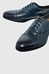 Doucal`s Blue leather men's shoes - Composition: 100% leather. Fastening: Lace. Interior decoration: Fur. Insole: Leather. Heel height: 2 cm. Sole: Leather. Country of manufacture: Italy. Care: specialized cleaning - photo 5