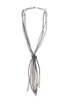 Peserico Blue metal necklace for women - colored necklace. 100% metal. carabiner. Country of manufacture: Italy. Care: specialized cleaning - photo 1