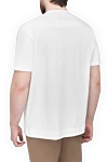 White cotton T-shirt for men Limitato - print pattern. 100% cotton. Country of manufacture: Italy. Care: specialized cleaning - photo 4