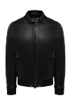 Corneliani Куртка кожаная черная мужская - 100% кожа. Молния. Два боковых кармана. Страна производитель: Италия. Уход: специализированная чистка - фото 1