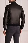 Куртка кожаная черная мужская Corneliani - 100% кожа. Молния. Два боковых кармана. Страна производитель: Италия. Уход: специализированная чистка - фото 4