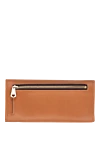 Brown leather wallet for women Aspinal of London - logo. 100% genuine leather. Fastener: button. Country of manufacture: Italy. Care: specialized cleaning - photo 4