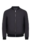 Torras Jacket made of polyester, genuine leather and polyamide black for men - 100% genuine leather, 100% polyester, polyamide. Closure: Zipper. Two side pockets. Country of manufacture: Italy. Care: specialized cleaning - photo 1