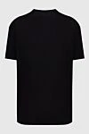 Black cotton T-shirt for men Cesare di Napoli - 100% cotton. Country of manufacture: Italy. Care: specialized cleaning - photo 6