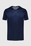 Cesare di Napoli Cotton T-shirt blue for men - 100% cotton. Country of manufacture: Italy. Care: specialized cleaning - photo 1