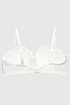 Women's bra with lace, white Annabella - lace. 100% polyester. Fastener: hooks. straps. Country of manufacture: Italy. Care: specialized cleaning - photo 2