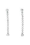 Annabella Сережки-підвіски сірі жіночі з прозорими кристалами - кристали в оригінальній формі. метал. цвяшок. Країна виробник: Італія. Догляд: спеціалізоване чищення - фото 1
