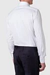 Barba Napoli White shirt for men - 78% cotton, 18% polyamide, 4% elastane. Closure: buttons. Country of manufacture: Italy. Care: specialized cleaning - photo 3