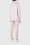 Panicale Women's pink walking suit made of cotton and elastane - stripes. 89% cotton, 11% elastane. zipper, drawstring. two side pockets. Country of manufacture: Italy. Care: specialized cleaning - photo 3