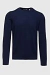 Gran Sasso Cashmere jumper blue for men - 100% cashmere. Country of manufacture: Italy. Care: specialized cleaning - photo 1