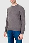 Gran Sasso Cashmere jumper gray for men - 100% cashmere. Country of manufacture: Italy. Care: specialized cleaning - photo 3