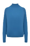 Peserico Blue wool sweater for women - high neck. 100% wool. Country of manufacture: Italy. Care: specialized cleaning - photo 1