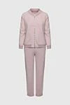 Panicale Women's pink walking suit made of cotton and elastane - elastic cuffs. 95% cotton, 5% elastane. Closure: zipper. two side pockets. Country of manufacture: Italy. Care: specialized cleaning - photo 1