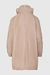 Panicale Women's beige polyester coat - Additional: hood. 100% polyester. zipper, drawstring. two side pockets. Country of manufacture: Italy. Care: specialized cleaning - photo 7