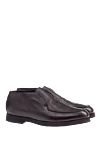 Pellettieri di Parma Brown leather loafers for men - Additionally: heel height 2 cm, leather interior. Composition: 100% leather. Country of manufacture: Italy. Care: specialized cleaning - photo 3