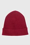 Corneliani Men's burgundy cashmere hat - Lapel. 100% cashmere. Country of manufacture: Italy. Care: specialized cleaning - photo 1