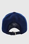 Blue alligator and cashmere cap for men Cesare di Napoli - Textured leather. 100% alligator, 100% cashmere. Country of manufacture: Italy. Care: specialized cleaning - photo 4