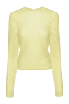 Isabel Marant Yellow jumper for women - textured knitwear. 81% mohair, 11% polyamide, 8% wool. Country of manufacture: Italy. Care: specialized cleaning - photo 1