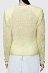 Yellow jumper for women Isabel Marant - textured knitwear. 81% mohair, 11% polyamide, 8% wool. Country of manufacture: Italy. Care: specialized cleaning - photo 4