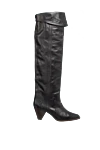 Isabel Marant Black leather boots for women - leather. Heel height: 8 cm. Country of manufacture: Italy. Care: specialized cleaning - photo 1