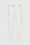 Torras White linen trousers for men - 100% linen. Closure: button, zipper. two side, two back pockets. Country of manufacture: Italy. Care: specialized cleaning - photo 1