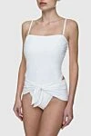 Zimmermann White women's swimsuit made of polyamide and elastane - 72% polyamide, 28% elastane. Closure: ties. Country of manufacture: Italy. Care: specialized cleaning - photo 3