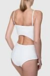 White women's swimsuit made of polyamide and elastane Zimmermann - 72% polyamide, 28% elastane. Closure: ties. Country of manufacture: Italy. Care: specialized cleaning - photo 4