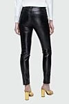 Black cotton pants for women Saint Laurent - glossy spraying. four pockets. 100% cotton. zipper, button. Country of manufacture: Italy. Care: specialized cleaning - photo 4