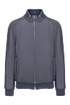 Seraphin Nylon and cashmere jacket gray for men - 100% nylon, cashmere. Closure: Zipper. Two side pockets. Country of manufacture: Italy. Care: specialized cleaning - photo 1