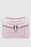 Bvlgari Bag pink - Fastener: zipper, buckle. stitching. 100% leather. Country of manufacture: Italy. Care: specialized cleaning - photo 1