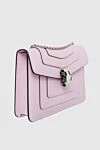 Bvlgari Bag pink - Fastener: zipper, buckle. stitching. 100% leather. Country of manufacture: Italy. Care: specialized cleaning - photo 3