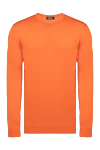 Cesare di Napoli Orange wool jumper for men - 100% wool. Country of manufacture: Italy. Care: specialized cleaning - photo 1