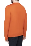 Orange wool jumper for men Cesare di Napoli - 100% wool. Country of manufacture: Italy. Care: specialized cleaning - photo 4