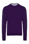 Cesare di Napoli Violet wool jumper for men - 100% wool. Country of manufacture: Italy. Care: specialized cleaning - photo 1