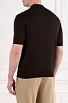 Stefano Ricci Brown knit polo shirt with zipper and ring - Zip logo. 100% cotton. Closure: Zipper. Country of manufacture: Italy. Care: specialized cleaning - photo 5