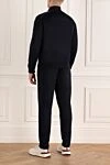 Sports suit for men made of polyamide and wool blue Stefano Ricci - Contrast trim. 50% polyamide, 50% wool. Closure: Drawstring, zipper. Four side pockets. Country of manufacture: Italy. Care: specialized cleaning - photo 4