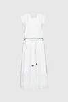 Peserico White cotton dress for women - Fastener: tie. Ruffle. 100% cotton. Country of manufacture: Italy. Care: specialized cleaning - photo 1