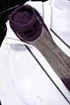 Топ из вискозы и полиэстера фиолетовый женский фиолетовый Brunello Cucinelli - фиолетовый люрекс. 77% вискоза, 23% полиэстер. Страна производитель: Италия. Уход: специализированная чистка - фото 6