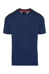 Kiton Blue cotton T-shirt for men - 100% cotton. Country of manufacture: Italy. Care: specialized cleaning - photo 1