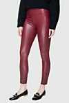 Wolford Burgundy leggings for women - 54% polyurethane, 42% polyester, 4% elastane. elastic belt. Country of manufacture: Italy. Care: specialized cleaning - photo 3