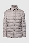 Moorer Men's cashmere down jacket beige - 100% cashmere. Closure: Zipper, buttons. Two side pockets, two inside pockets. Insulation: Down. Country of manufacture: Italy. Care: specialized cleaning - photo 1