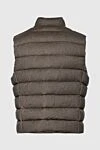 Moorer Brown cashmere and down vest for men - 100% cashmere, down. Closure: Zipper. Two side pockets with press studs, three inside pockets. Lining: 100% nylon, polyamide. Insulation: Down, feather. Country of manufacture: Italy. Care: specialized cleaning - photo 5