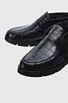 Cesare di Napoli Black alligator leather deserters for men - textured leather. natural fur lining. 100% crocodile skin. Insole: leather. Sole Height: Heel Height 2cm. Country of manufacture: Italy. Care: specialized cleaning - photo 5