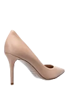 Women's beige leather shoes with a pointed toe Le Silla - logo on the insole. genuine leather. Heel height: 8 centimeters. Country of manufacture: Italy. Care: specialized cleaning - photo 4