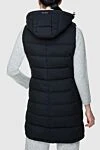 Women's black polyester and fiber vest Herno - stitch. 78% polyester, 22% fiber. zipper, buttons. two side pockets. Country of manufacture: Italy. Care: specialized cleaning - photo 4