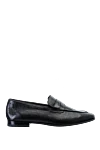 Pellettieri di Parma Black leather loafers for men - heel height 2 cm, leather interior. 100% leather. Country of manufacture: Italy. Care: specialized cleaning - photo 1