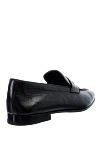 Black leather loafers for men Pellettieri di Parma - heel height 2 cm, leather interior. 100% leather. Country of manufacture: Italy. Care: specialized cleaning - photo 4